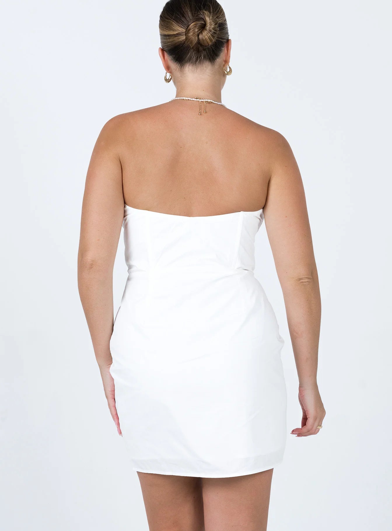 Ivy Corset Mini Dress White