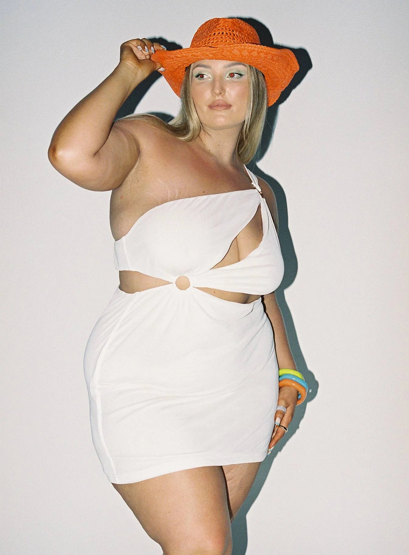 Greater Power Mini Dress White Curve